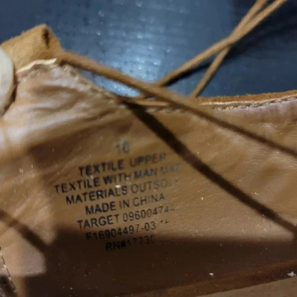 Mossimo Supply Co. Tan Camel Suede Flats Women's S - Picture 3 of 6